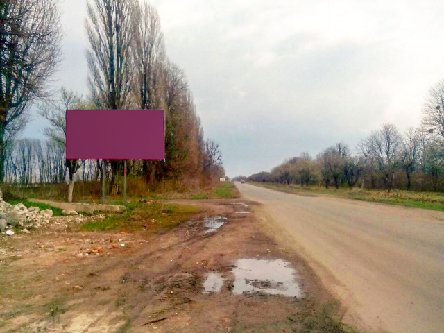 Щит 6x3,  выезд с города