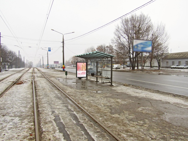 Сітілайт 1.2x1.8,  Академика Павлова ул. (напротив дома № 88) (1) (остановка улица Ивана Камышева), из центра