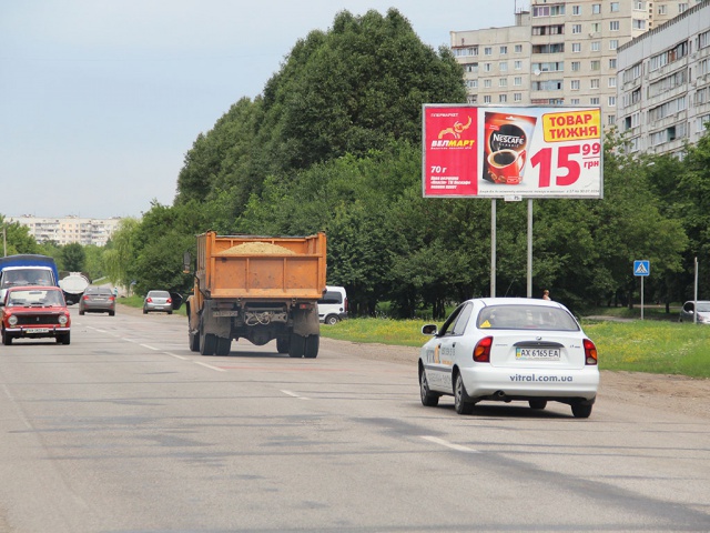 Щит 6x3,  Грицевца ул. ,25-А ,в центр