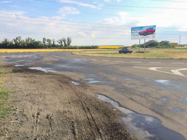 Щит 6x3,  вьезд в город