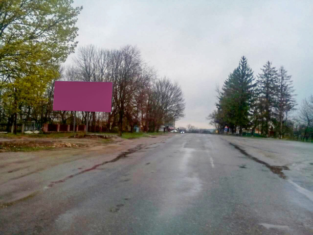 Щит 6x3,  выезд с города (на перекрестке)