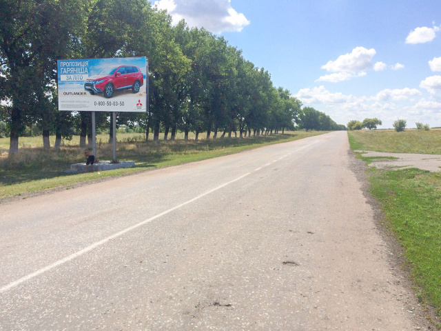 Щит 6x3,  вьезд в город