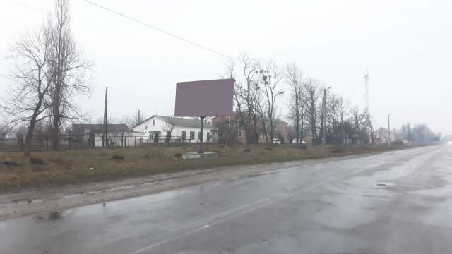 Щит 6x3,  поворот с трассы