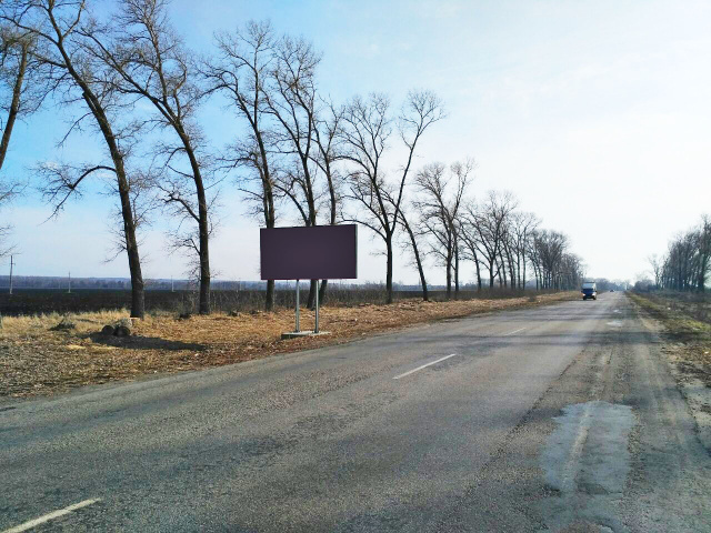 Щит 6x3,  Дорога Н-07 Київ-Суми-Юнаківка 258 км+500 вправо
