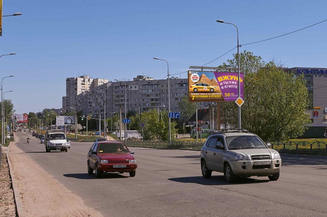 Щит 6x3,  Академика Павлова ул. - Бучмы ул., из центра