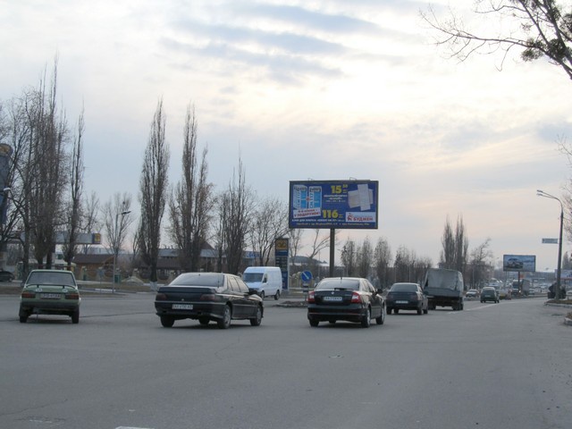 Щит 6x3,  Льва Ландау пр-т + Ньютона ул., из центра