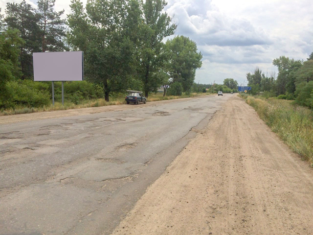 Щит 6x3,  Въезд в Старобельск с Новопсков.