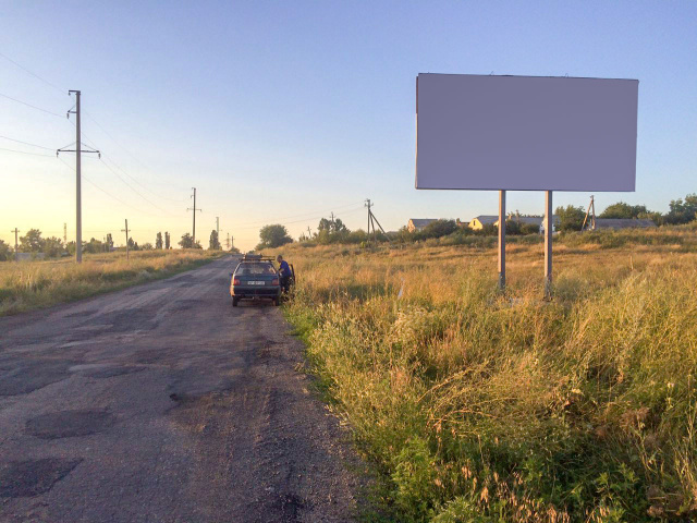 Щит 6x3,  вьезд в город