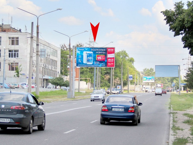 Щит 6x3,  Салтовское шоссе -  Салтовский пер., из центра