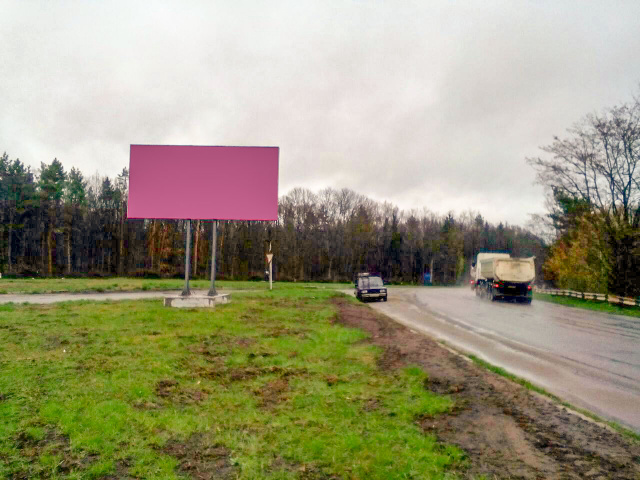 Щит 6x3,  выезд с города