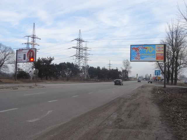 Щит 6x3,  Полтавский шлях ул. -  Веселая ул., в центр