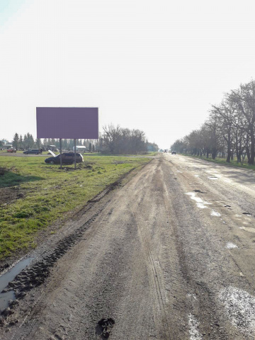 Щит 6x3,  вьезд в город со стороны Лопатинка