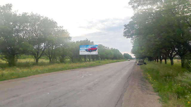 Щит 6x3,  вьезд со стороны Мариуполя