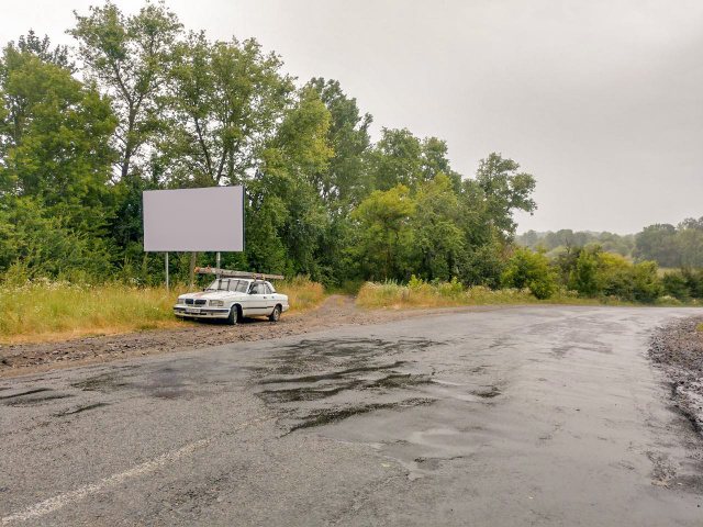 Щит 6x3,  выезд с города