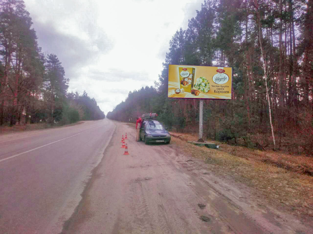 Щит 6x3,  Выезд с города