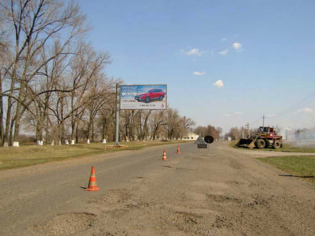Щит 6x3,  выезд из города