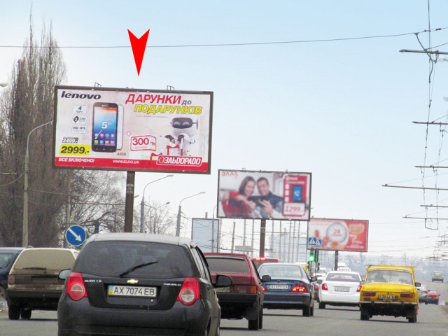 Щит 6x3,  Льва Ландау пр-т, 56, в центр