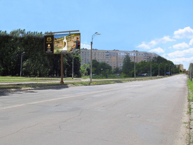 Щит 6x3,  Леся Сердюка ул., 50, в центр (ул.Метростроителей)