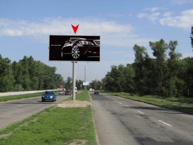 Щит 6x3,  Усть - Самарский мост. Направление к ул. Малиновского