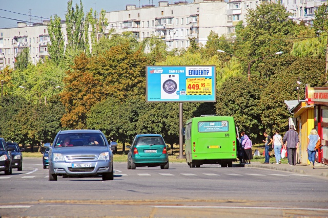 Щит 6x3,  Героев Труда ул., 37, в центр (Владимировская церковь)