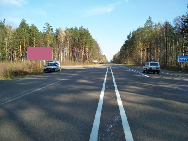 Щит 6x3,  выезд на трассу