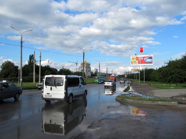 Щит 6x3,  Салтовское шоссе –  Гвардейцев Широнинцев ул., из центра