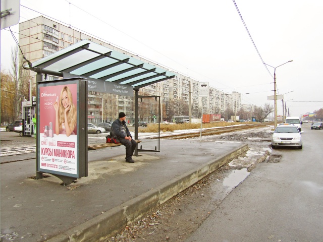 Сітілайт 1.2x1.8,  Академика Павлова ул., 307 (остановка ст. м. студенческая), из центра