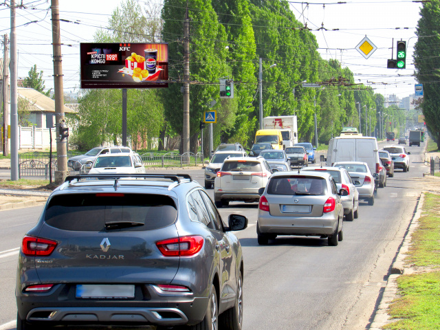 Щит 6x3,  Байрона (Героїв Сталінграда) пр-т, 51, - Морозова вул., з центру