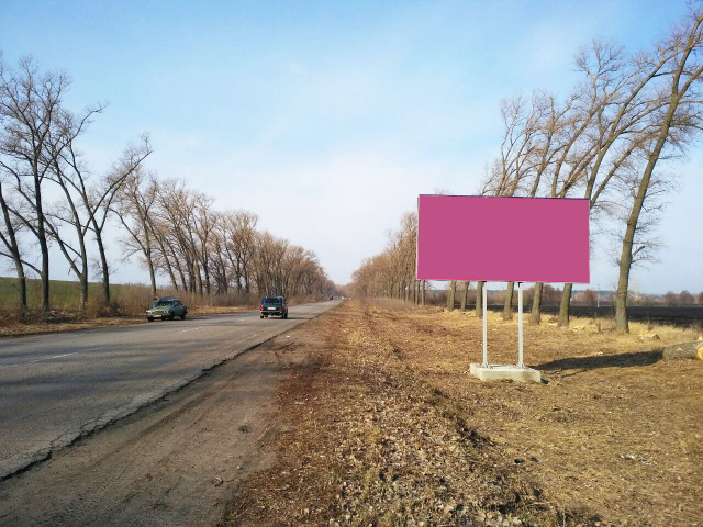 Щит 6x3,  Дорога Н-07 Київ-Суми-Юнаківка 258 км+500 вправо
