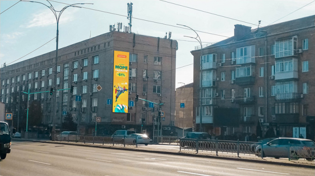 Цифрова панель 3.84x14.4,  Бульвар Лесі Українки, 34